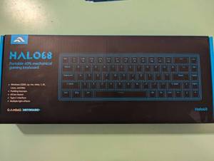 lot 270 image: Halo 68 Portable 60% Mechanical Gaming Keyboard - New w Multiple Light Effects