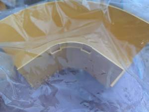 lot 303 image: $$$ Panduit FiberRunner 4 Right Angle Base Fitting FRRA4X4YL QC#16405033L Set of 3 priceitem