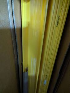lot 295 image: Set of 4 CommScope Optical Fiber Routing Assembly Yellow Horizontal Straight Raceways
