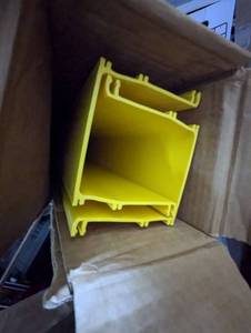 lot 356 image: CommScope Optical Fiber Routing Assembly Raceway Yellow Horizontal Straight Set of 2 priceitem
