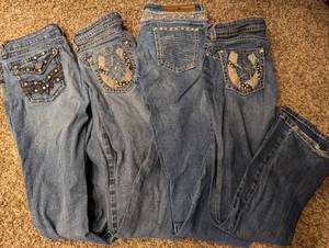 lot 355 image: 4 Pair of Rancho Estancia Jeans (Approx. Sz 8)  See Images