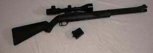 lot 28 image: Crossman Wildfire Repeater PCP .177 Pellet Rifle with Scope