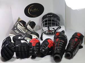 lot 50 image: Ice Hockey Equipment - Mens Med - Skates Mens 7.5