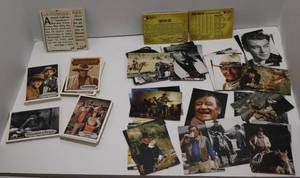 lot 61 image: 2 Sets of Vintage Trading Cards GUNSMOKE the TV Series (pub. 1993) and John Wayne the actor, celebrity (pub. 1978)