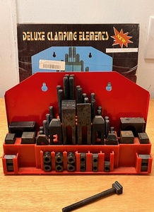 lot 12 image: 58 Pc 58 T-Slot Machine Clamping Kit