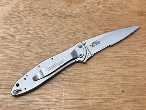 lot 23 image: Kershaw USA KS1660 Silver Leek Spring Open Assisted Folding Pocket Knife