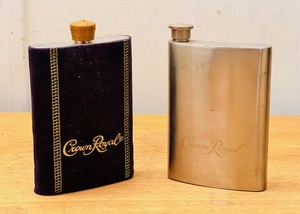 lot 26 image: Two (2) Stainless Steel 188 Eight Ounce Collectible Flasks