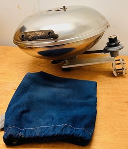 lot 51 image: Force 10 16 Inch Stainless Steel Boat BBQ Grill WMount &amp Storage Bag