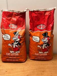 lot 59 image: Two (2) 25 Pound Bags of Sani-Sorb Cat Litter - Or Can Be Used as Oil Absorbs