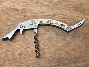 lot 62 image: Vintage Nine Function Barlow Pocket Knife - Designed With Ships &amp Nautical&nbsp