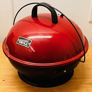 lot 102 image: Expert Grill Red & Black 14.5 Inch Portable Charcoal Grill