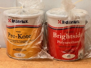 lot 105 image: One Gallon of White Interlux Pre-Kote Primer & One Gallon of Brightside White Polyurethane Paint