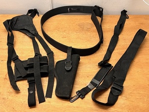 lot 116 image: 5.11 Tactical Series Utility Belt & Blackhawk Size 4 Shoulder Holster wOther Utility Belt & Strap