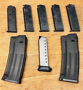 lot 151 image: Five (5) .45 Magazines, Two Ram-Line Mini-14, M-16, AR-15, and AR-180 Magazines, & Eagle Alpha-Mag & 4509 Magazine
