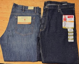 lot 162 image: Two (2) New Pair of 42 x 30 Jeans - Red Head Classic Fit & Wrangler Five Star Premium Flex Regular Fit