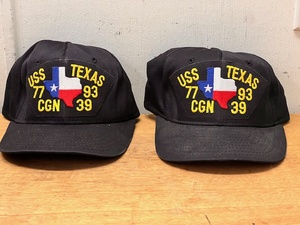 lot 205 image: USS Texas CGN 39 United States Navy Hat - Mens Snapback Adjustable