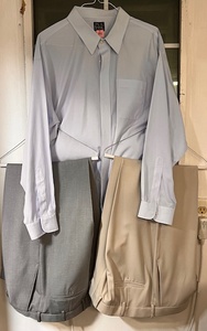 lot 218 image: Jos. A. Bank Travelers Collection Dress Shirt Size 19-35, Croft & Barrow&nbsp 42 X 32 & Hagar 42 x 29 Dress Slacks