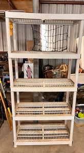 lot 245 image: Large Five Tier Storage Shelves