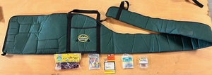 lot 251 image: Cabelas 7ft Rod Travel Case W Assorted Tackle