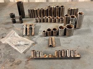 lot 282 image: Forty-Five (45) Socket & Four (4) Extension Lot - A Lot are Craftsman