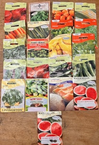 lot 316 image: Twenty-One Packets of Vegetable &amp Herb Seeds