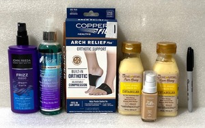 lot 36 image: Lot Of 6 New Other - (5) Womens Health & Beauty Items & (1) Adjustable Compression For Foot - As Shown - (READ)