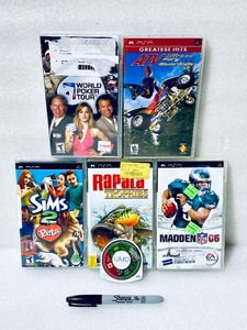 lot 45 image: Lot Of 6 - Sony PSP Games - In Condition As Shown - (READ)