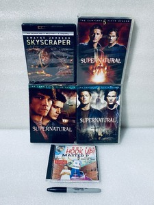 lot 59 image: Lot Of 5 - (1) Music CD & (1) Movie & (3) Supernatural Seasons 3-5 - In Condition As Shown