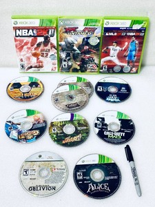 lot 63 image: Lot Of 11 - Microsoft Xbox 360 Games NBA, Call Of Duty, Oblivion - In Condition As Shown