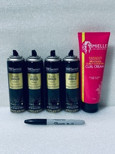 lot 84 image: Lot Of 5 New Other - (4) Tresemme Extra Hold Hair Spray & (1) Curl Cream - As Shown