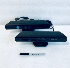 lot 146 image: Lot Of 2 - Xbox 360 Kinect Sensors - In Condition As Shown