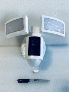 lot 144 image: Feit Electric Floodlight Security Camera, 1080P, Motion Activated & Bright Dual LED Light - In Condition As Shown - Retails Used $70 - (READ)