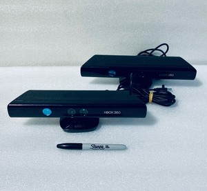 lot 147 image: Lot Of 2 - Xbox 360 Kinect Sensors - In Condition As Shown