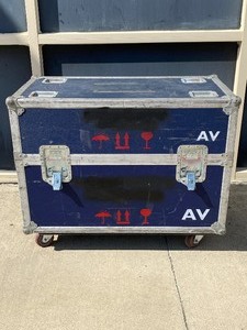 lot 150 image: Olympic Case Company Hard Case Rolling Cart, 37 x 30 x 19 - In Condition As Shown - $$$