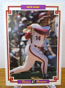 lot 1 image: 1984 Donruss Champions Pete Rose Oversized Jumbo Card