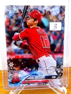lot 3 image: WOW 2018 Topps Holiday - #HMW17 Shohei Ohtani (RC) $$