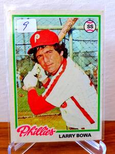 lot 9 image: VINTAGE 1978 Topps Larry Bowa Philadelphia Phillies #90