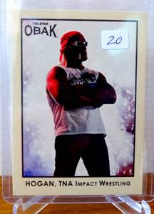 lot 20 image: 2011 Tristar Obak #NP-8 HULK HOGAN The National VIP Wrestling
