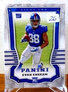 lot 26 image: 2017 Panini Rookies Evan Engram #121 Rookie RC