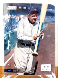 lot 33 image: 2021 STADIUM CLUB - BABE RUTH JUMBO BAT CARD