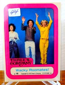 lot 44 image: VINTAGE 1978 Topps (Threes Company) #18 Wacky Roommates