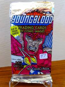 lot 97 image: 1992 YOUNGBLOOD TRADING CARDS FACTORY SEALED UNOPENED