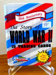 lot 98 image: 1992 Pacific World War II 50TH Anniversary WW II Trading Cards Sealed Pack