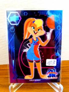 lot 103 image: 2021 Upper Deck Space Jam A New Legacy Lola Bunny #10 Blue