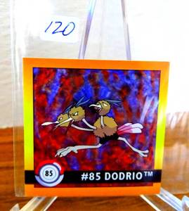 lot 120 image: Pokemon 1999 Artbox Series 1 Stickers Dodrio 85