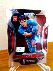 lot 121 image: Bono 2022 Panini Prizm FIFA World Cup Qatar RC #238 Morocco