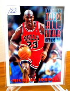 lot 122 image: Michael Jordan 92 93 TOPPS ALL-STAR 1st TEAM CARD #101