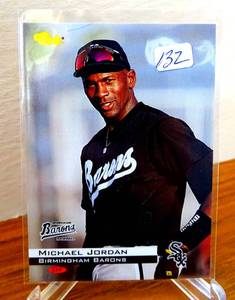 lot 132 image: 1994 Classic Michael Jordan Birmingham Barons Rookie RC #1 Baseball White Sox $$