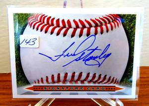 lot 143 image: CUSTOM HAND SIGNED FRED STANLEY (MLB INFIELDER)