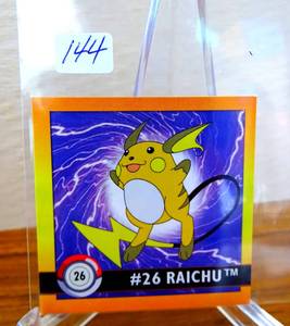 lot 144 image: Pokemon 1999 Artbox Series 1 Stickers Raichu 26 Nintendo Sticker